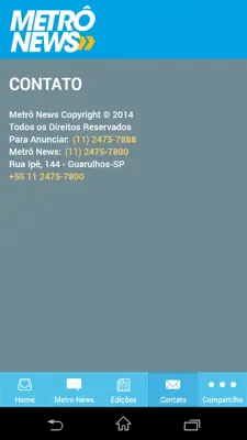 Metro News android App screenshot 1